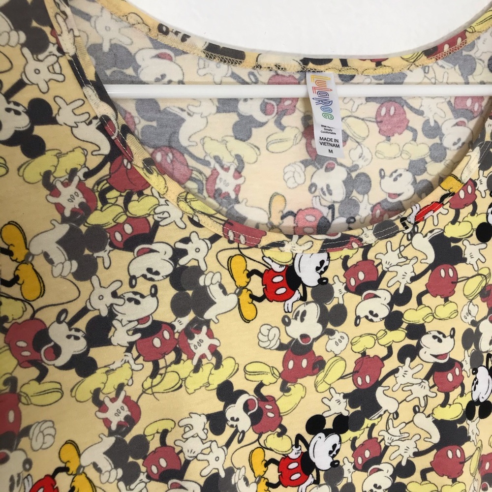 LuLaRoe Disney Medium Mickey Mouse Top Shirt